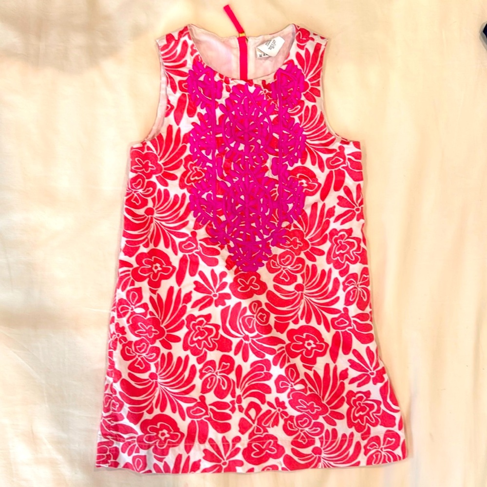 Crew cuts size 4 pink bright floral dress